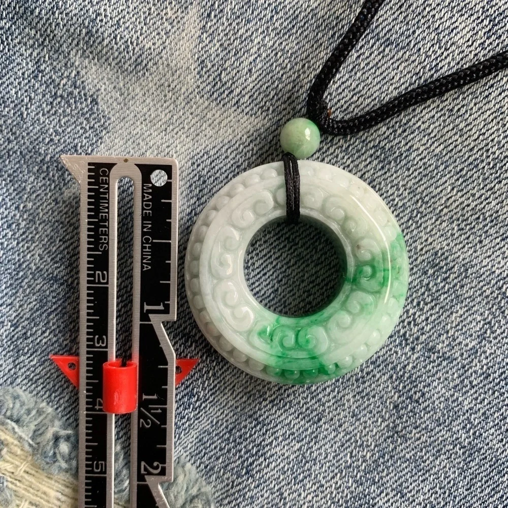 💚Luck & Peace Authentic Jade jadeite Necklace - Picture 3 of 9